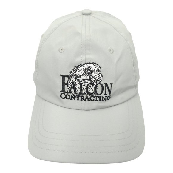 Falcon Contracting Embroidered Nylon Strapback Cap Trucker Baseball Hat Pukka - Picture 1 of 13